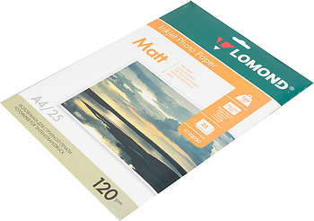 Бумага Lomond 0102030 A4/120г/м2/25л. матовая для струйной печати до 2880dpi
