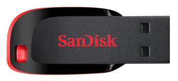Flash-носитель SanDisk Cruzer Blade 16Gb 16 ГБ, черный