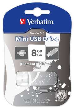 Flash-носитель Verbatim 8Gb Store n Go Mini ELEMENTS EDITION 98161 USB2.0 Wind
