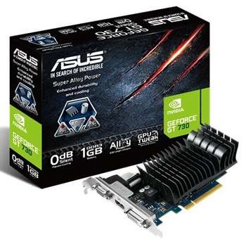 Видеокарта ASUS PCI-E nVidia GT730-SL-1GD3-BRK GeForce GT 730 1024Mb 64bit GDDR3 902/1800 DVI/HDMI/CRT/HDCP RTL