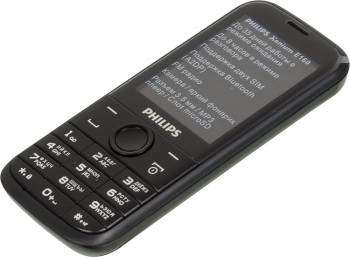 Сотовый телефон Philips E160 черный моноблок 2Sim 2.4" 128x160 BT GSM900/1800 GSM1900 MP3 FM microSD max16Gb