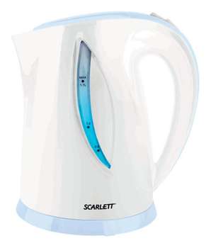 Чайник/Термопот SCARLETT SC-EK18P16 белый/голубой 1.7л. 2200Вт