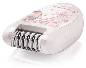 Эпилятор Philips HP6420 скор.:2 от электр.сети белый/розовый