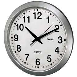 Часы Hama CWA100 H-92645 белый/серебристый