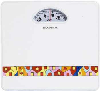 Весы SUPRA напольные механические  BSS-4061 макс.130кг белый/рисунок