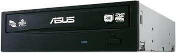 Оптический привод ASUS Привод DVD-RW DRW-24F1MT/BLK/B/AS черный SATA внутренний oem