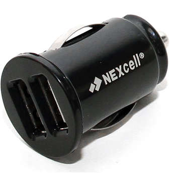Автоаксессуар Nexcell Заряд. устройство CC22A-101 от прикуривателя а/м 2100mA: 2*USB 2100/1000mA
