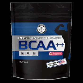 Спортивное питание RPS Nutrition BCAA+. Пакет 500 гр. Вкус: клубника