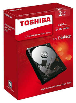 Жесткий диск HDD Toshiba SATA-III 2Tb HDWD120EZSTA P300 64Mb 3.5" Rtl