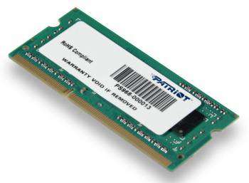 Оперативная память Patriot Память DDR3 2Gb 1600MHz  PSD32G1600L81S RTL PC3-12800 CL11 SO-DIMM 204-pin 1.35В