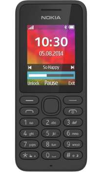 Сотовый телефон Nokia 130 Dual Sim Black, 1.8'' 160x128, up to 32GB flash, 2 Sim, 2G, BT, 1020mAh, 68g, 106x45.5x13.9 A00021150