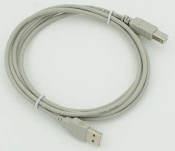 Кабель USB A 1.8м серый