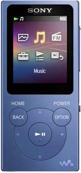 MP3-плеер Sony Плеер Flash  NW-E394 8Gb синий/1.77"/FM