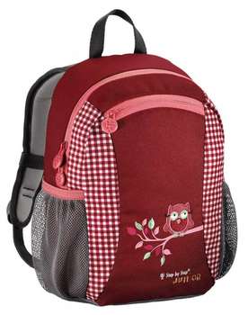 Школьный рюкзак STEP BY STEP Junior Talent Cute owl красный/розовый сова
