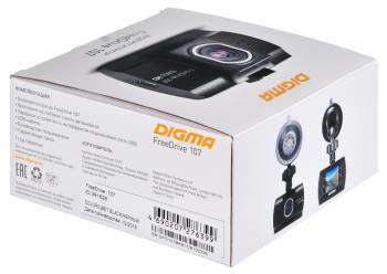 Автомобильный видеорегистратор Digma Видеорегистратор FreeDrive 107 черный 1Mpix 1080x1920 1080p 140гр. NTK96220