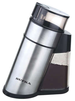 Кофеварка SUPRA Кофемолка  CGS-532 200Вт сист.помол.:ротац.нож вместим.:60гр серебристый