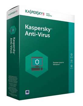 Антивирус Kaspersky ПО Anti-Virus Russian Edition 2-Desktop 1 year Base Box
