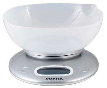 Кухонные весы SUPRA Весы кухонные электронные  BSS-4022 макс.вес:5кг белый