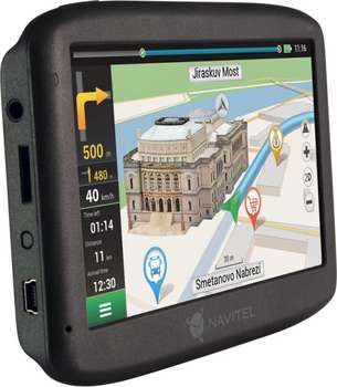 GPS-навигатор NAVITEL Навигатор Автомобильный GPS  E500 5" 800x480 8Gb microSDHC серый