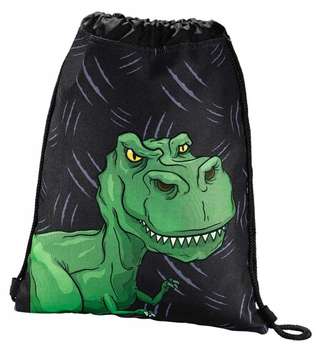 Школьный рюкзак Hama для обуви  Dino черный/зеленый