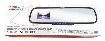 Автомобильный видеорегистратор SHO-ME Видеорегистратор SFHD 300 черный 3Mpix 1080x1920 1080p 140гр. Novatek 96220