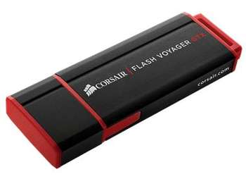 Flash-носитель Corsair Флеш Диск  256Gb Voyager GTX CMFVYGTX3B-256GB USB3.0 черный/красный