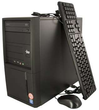 Компьютер, рабочая станция iRU ПК  Office 311 MT Cel G1840 /4Gb/500Gb 7.2k/HDG/DVDRW/Windows 10 Home Single Language 64/GbitEth/350W/клавиатура/мышь/черный