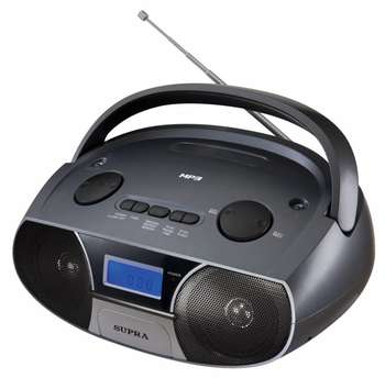 Магнитола SUPRA Аудио  BB-27MUS черный 3Вт/MP3/FM/USB/SD