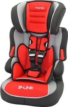 Детское кресло NANIA Автокресло детское  Beline SP LX  красный/серый