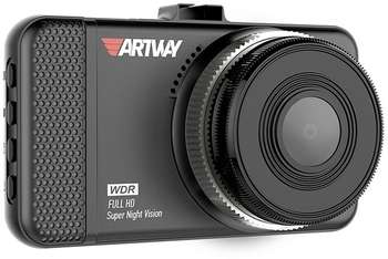 Автомобильный видеорегистратор Artway Видеорегистратор AV-391 черный 3Mpix 1080x1920 1080p 170гр. NTK96650