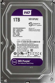 Жесткий диск HDD Purple Surveillance WD10PURZ