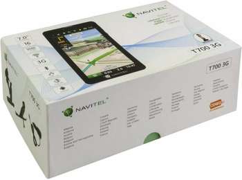 GPS-навигатор NAVITEL Навигатор Автомобильный GPS T700 3G 7" 1024x600 16384 microSD Bluetooth черный Navitel