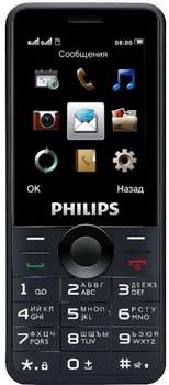 Сотовый телефон Philips Мобильный телефон Xenium E168 черный моноблок 2.4" 240x320 0.3Mpix BT GSM900/1800 GSM1900 MP3 microSD max16Gb