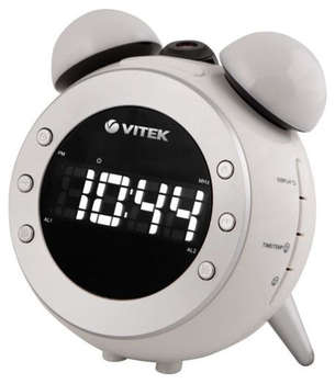VITEK Радиобудильник Vitek VT-3525 белый