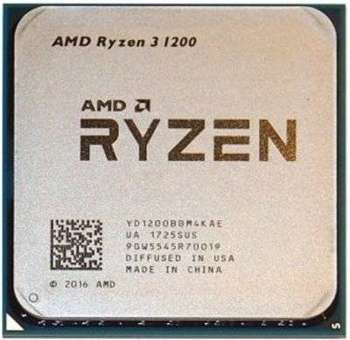Процессор AMD CPU Socket AM4 Ryzen 3 1200 tray YD1200BBM4KAE