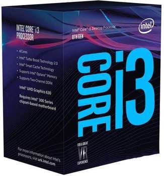 Процессор Intel Core i3 8100 3.6GHz BOX BX80684I38100 S R3N5