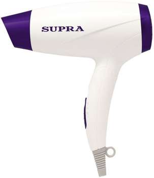 Фен SUPRA PHS-1602S 1600Вт белый/фиолетовый