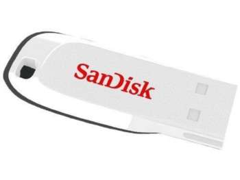 Flash-носитель SanDisk 16Gb Cruzer Blade USB 2.0 White SDCZ50C-016G-B35W