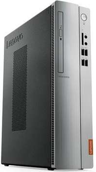 Компьютер, рабочая станция Lenovo ПК  IdeaCentre 310S-08ASR SFF A6 9230 /4Gb/1Tb 7.2k/R4/DVDRW/CR/Free DOS/GbitEth/90W/черный/серебристый