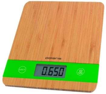 Кухонные весы POLARIS PKS 0545D макс.вес:5кг бамбук