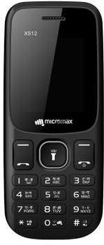 Сотовый телефон X512 черный моноблок 3G 2Sim 1.77" (MICROMAX X512 B)