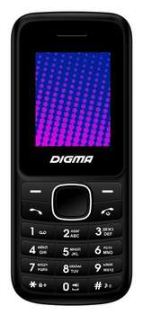 Сотовый телефон Digma A170 2G Linx черный моноблок 1.77" LT1045PM
