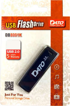 Flash-носитель DATO 8Gb DB8001 DB8001K-08G USB2.0 черный