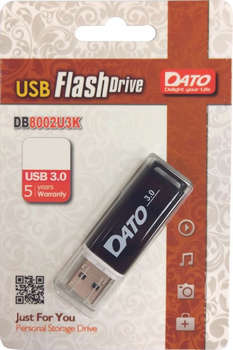 Flash-носитель DATO 64Gb DB8002U3 DB8002U3K-64G USB3.0 черный