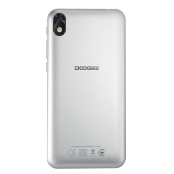 Смартфон Doogee X11 Silver, 5'' 16:9 480x854, 1.3GHz, 4 Core, 1GB RAM, 8GB, up to 64GB flash, 5Mpix/5Mpix, 2 Sim, 2G, 3G, BT, Wi-Fi, GPS, Micro-USB, 2250mAh, Android 8.1 Oreo версия GO, 144.6g, 145x71.5x9.45, Face ID X11_Silver