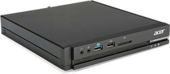 Компьютер, рабочая станция Acer Неттоп Veriton N2510G Cel J3060 /4Gb/SSD32Gb/HDG/CR/Endless/GbitEth/65W/клавиатура/мышь/черный