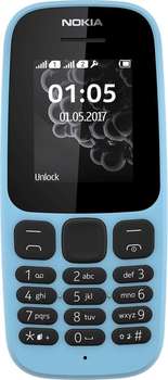 Смартфон Nokia Мобильный телефон 105 DUAL SIM BLUE A00028317