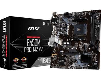 Материнская плата MSI AMD B450 SAM4 MATX B450M PRO-M2 V2
