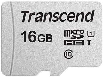 Карта памяти Transcend Флеш карта microSDHC 16GB TS16GUSD300S w/o adapter