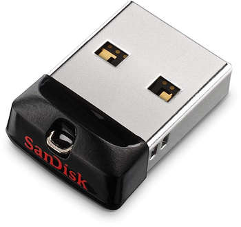 Flash-носитель SanDisk 16Gb Cruzer Fit SDCZ33-016G-G35 USB2.0 черный